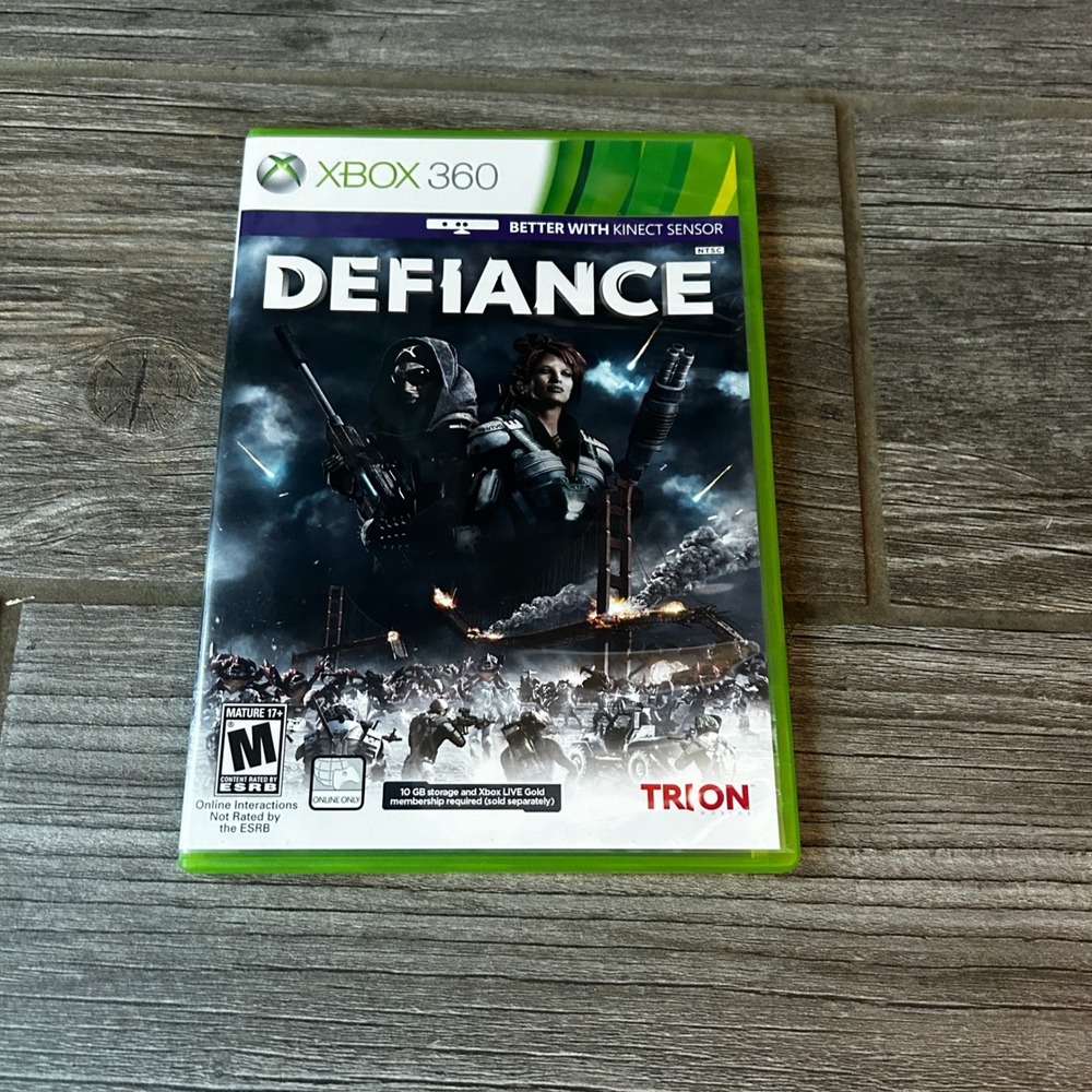 Xbox 360 Defiance Video Game Complete with Case and Disc